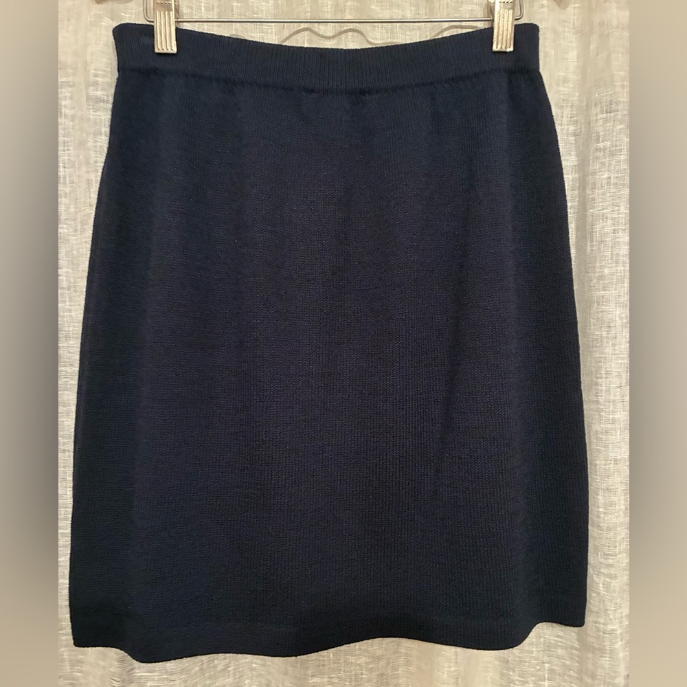 St John Knit Navy Blue Women's Skirt